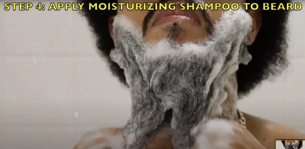 Apply Moisturizing Shampoo when you Wash your Beard