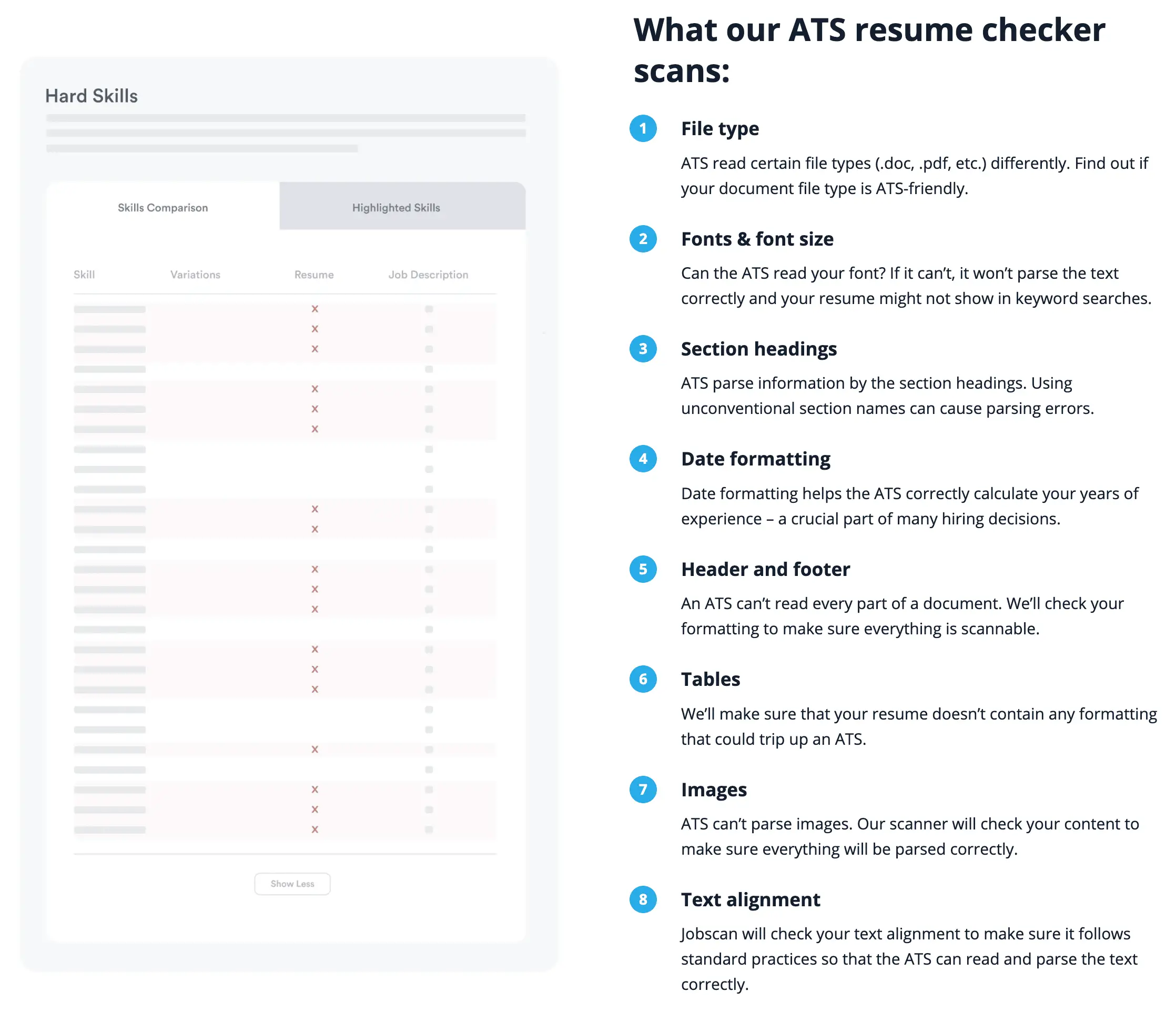 Jobscan ATS Resume Checker