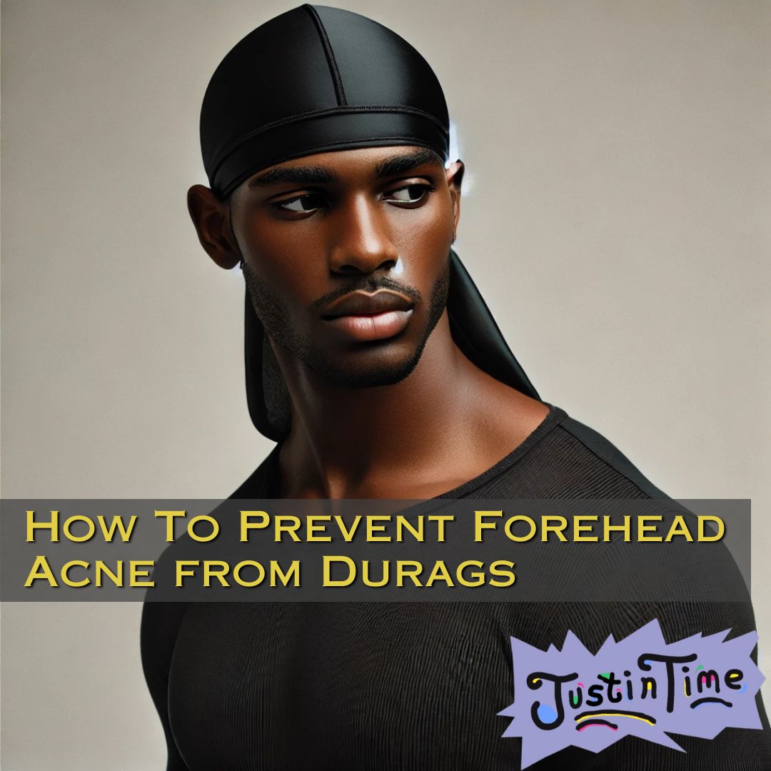 Prevent Forehead Acne from Durags: Black Man wearing a durag