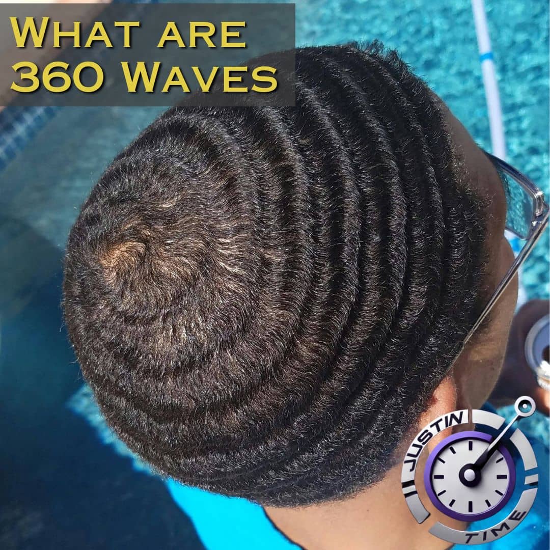 What Are 360 Waves: a man's hair with waves on his head