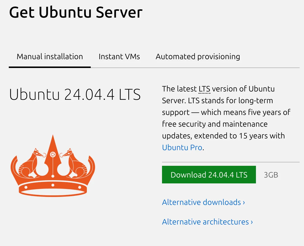Download the Ubuntu Server ISO
